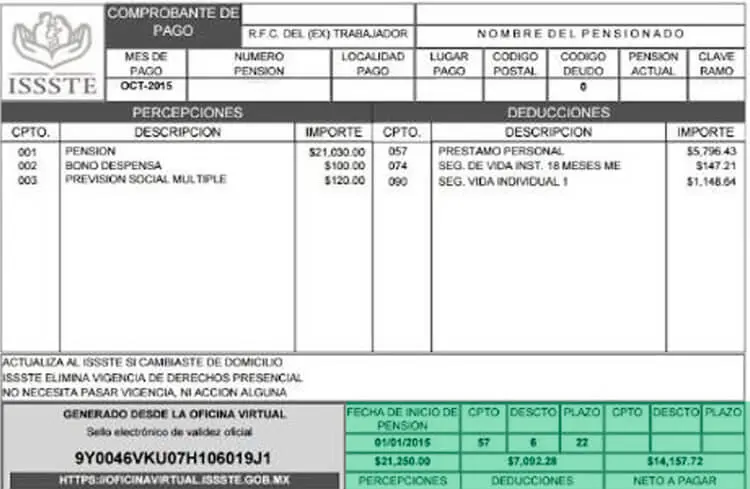 talones de pago nomina cfdi issste